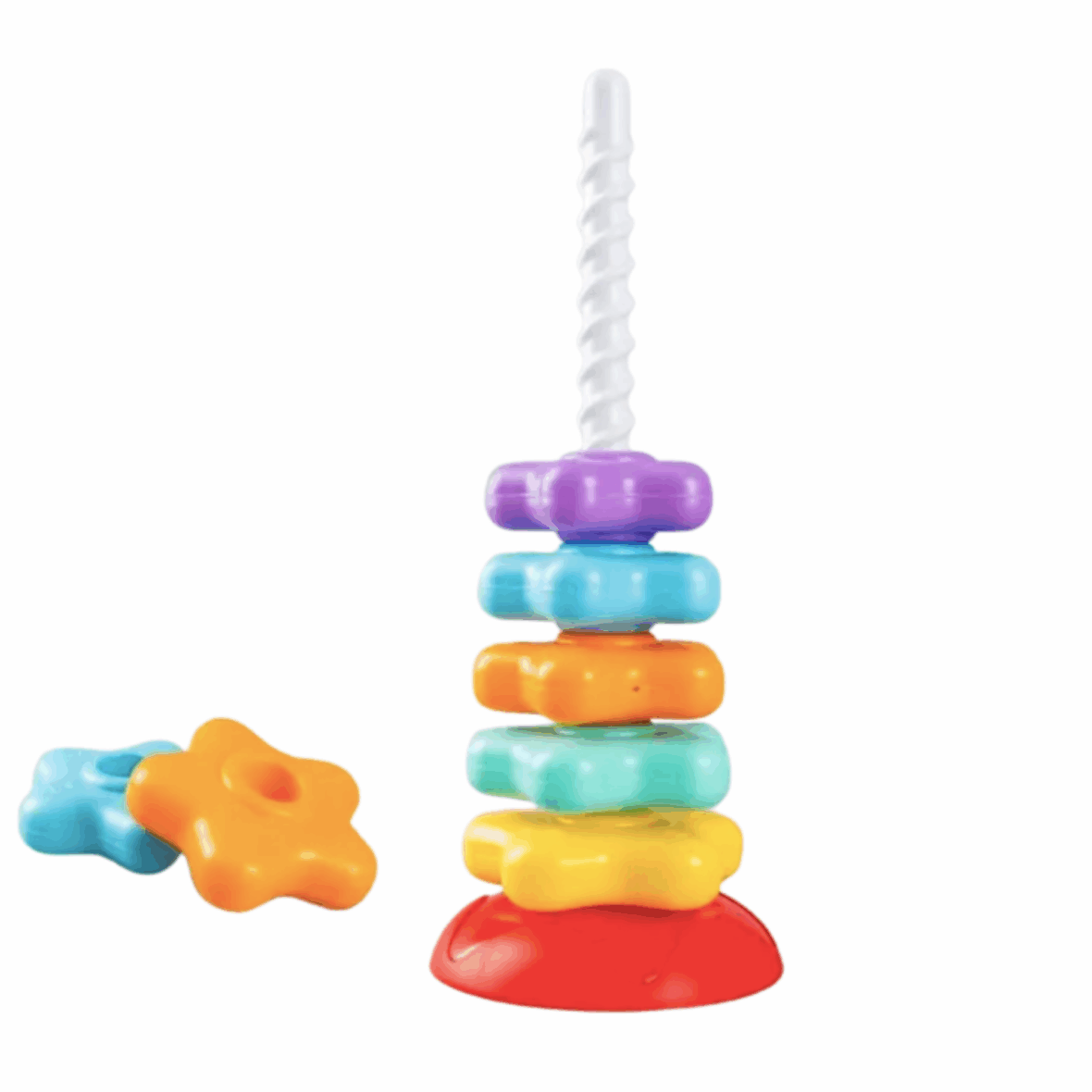 Colorful Spiral Stacking Toy for Toddlers